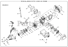 Ryobi RY 28060 - Ryobi Brush Cutter, 26cc