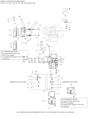 Kohler SV730-3047 - Kohler Courage Twin Engine, Made for Husqvarna, 25hp, 18.6kW 04 CylinderHead/Breather