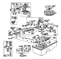 Toro 16880 - Toro Walk-Behind Mower (SN: 002000001 - 002999999) (1982) Carburetor Assembly Briggs  Stratton Model No. 92908-2055-01