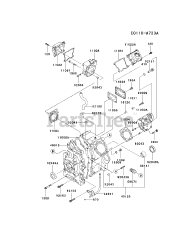 Kawasaki FD620D-FS18 - Kawasaki Engine CYLINDER/CRANKCASE