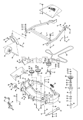 Exmark TT4816BV - Exmark 48" Turf Tracer Hydro Walk-Behind Mower, 16hp Briggs & Stratton (SN: 130000 - 149999) (1997)
