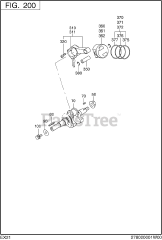 Subaru Robin EX210LD2012 (EX21) - Subaru Robin Engine 200 Crankshaft