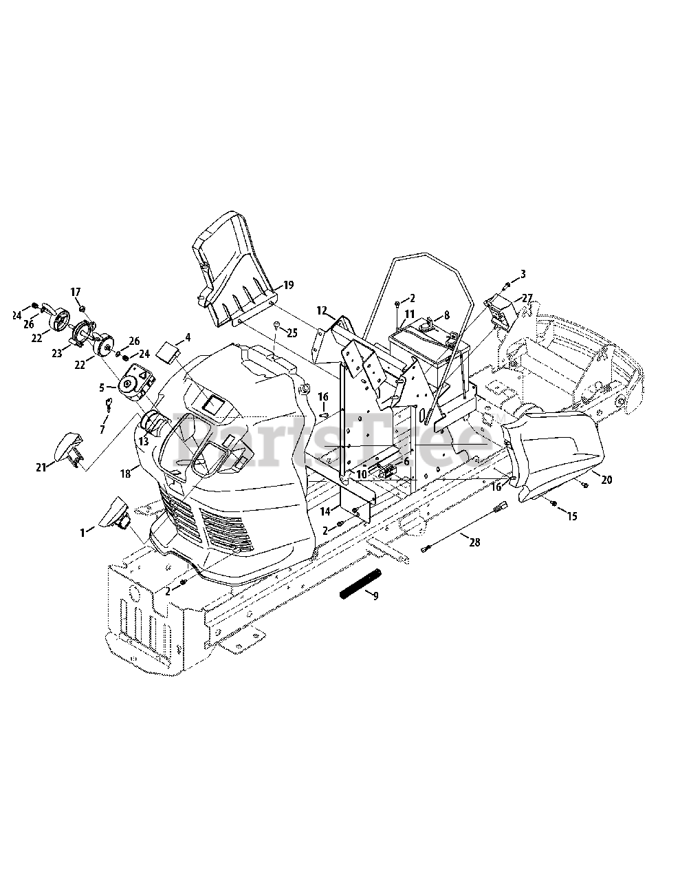 Cub Cadet GTX 2100 (14W3GE010) Cub Cadet Garden Tractor (2012) Dash