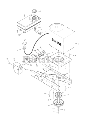 Murray 425622x78B - Murray 42" Lawn Tractor (2006) Engine Mount