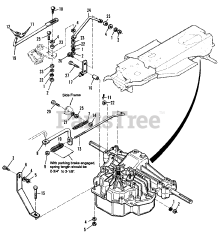 AGCO 1613 H (1692266) - AGCO 38" Lawn Tractor, 12.5hp Transmission Group - Hydrostatic 2 - Hydro Gear Model 311-0750