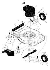 Briggs & Stratton 202010x24A - Briggs & Stratton 20" Walk-Behind Mower (2003) (Meijer)