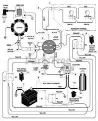 Murray 461007x92A - Murray 46" Garden Tractor (2001) Electrical System