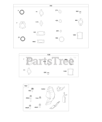 Briggs & Stratton 61E377-0015-J1 - Briggs & Stratton Horizontal Engine Engine Gasket Set, Valve Gasket Set, Wire Cover Kit