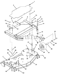 Gravely 988126 (HE 1952 FL) - Gravely Pro-Hydro 52" Walk-Behind Mower, 19hp Kawasaki (SN: 000101 - 005999)