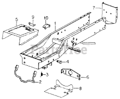 Cub Cadet 1604 (143-580-100) - Cub Cadet Garden Tractor Frame-582 Special