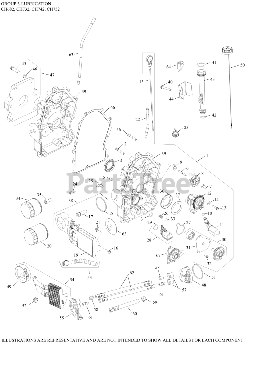 Kohler CH752-3102 - Kohler Command PRO Engine, Basic Version, 27hp