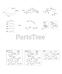 Briggs & Stratton 121012-0116-B8 - Briggs & Stratton Horizontal Engine Controls, Fuel Supply, Ignition