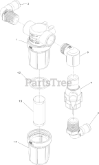 Toro 34230 - Toro Stand-On Spreader/Sprayer (SN: 412800000 - 415299999) Strainer Assembly No. 126-4358
