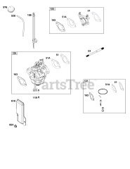 Briggs & Stratton 19J137-0012-F1 - Briggs & Stratton Horizontal Engine Carburetor Group