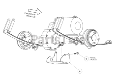 Husqvarna HUV 4210 EXP - Husqvarna 4x2 Utility Vehicle, Electric (2006-11) Differential Guard - HUV4210-EXP