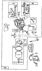 Cub Cadet 1030 (132-522B100) - Cub Cadet Rear-Engine Riding Mower Engine (1992)