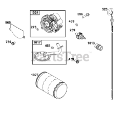 Briggs & Stratton 541477-2242-J1 - Briggs & Stratton Horizontal Engine Lubrication Group