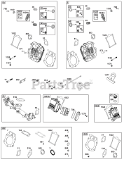 Briggs & Stratton 54E177-0109-J1 - Briggs & Stratton Horizontal Engine Cylinder Head Group