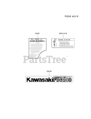 Kawasaki FD620D-AS12 - Kawasaki Engine LABEL