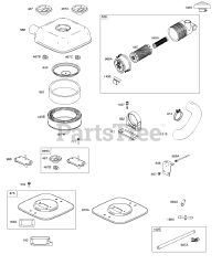 Briggs & Stratton 541477-1118-B1 - Briggs & Stratton Horizontal Engine Air Cleaners, Purge Hose