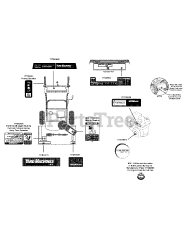 Yard Machines 31AS63EF700 - Yard Machines Snow Thrower (2014) Label Map 31AS63EF700
