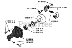 Husqvarna 16 R - Husqvarna String Trimmer (1986-10) Clutch Housing Complete