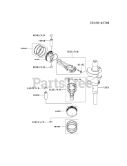 Kawasaki FX751V-ES00 - Kawasaki Engine PISTON/CRANKSHAFT