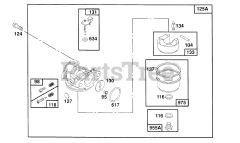 Briggs & Stratton 126702-7015-01 - Briggs & Stratton Vertical Engine Carburetor Assembly
