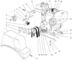 Toro 38062 (622) - Toro 22" Snow Thrower (SN: 099000001 - 099999999) (1999) Engine Assembly