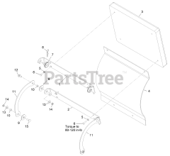 Exmark VTS691CKA48400 - Exmark 48" Vantage S-Series Stand-On Mower, Kawasaki FX691V (SN: 315000000 - 315999999) (2015) Cushion Assembly No. 126-1210