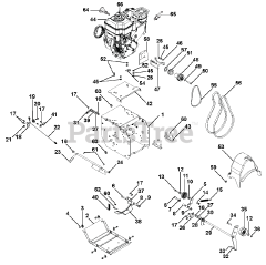 Ariens 921018 - Ariens Deluxe Platinum 30" Snow Blower, Briggs & Stratton (SN: 035000 - 074999)