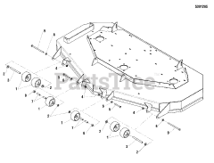 Simplicity 5900821 - Simplicity Citation 61" Zero-Turn Mower, 28hp Briggs & Stratton 61" Mower Deck - Rollers &amp; Casters