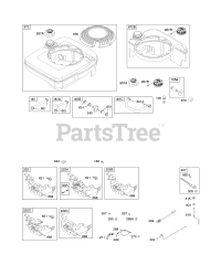Briggs & Stratton 12J802-2805-E1 - Briggs & Stratton Vertical Engine Controls, Fuel Supply, Governor Spring