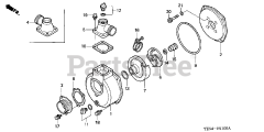 Honda WP30 X ACF6 (WZBF) - Honda Water Pump, Made in Japan (SN: WZBF-1000001 - WZBF-1299999) CASING + IMPELLER