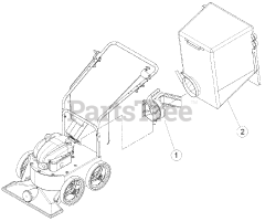 Bear Cat WV 190 S - Bear Cat Walk-Behind Vacuum, 190cc Briggs & Stratton (SN: A05913 - A09358) Debris Bag