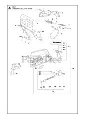Husqvarna 365 - Husqvarna Chainsaw CHAIN BRAKE &amp; CLUTCH COVER
