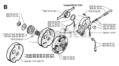 Husqvarna 365 - Husqvarna Chainsaw (SN: 19974900001 - 19991400000) CLUTCH &amp; OIL PUMP
