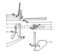 Toro 58070 - Toro 26" Tiller (SN: 003000001 - 003999999) (1983) Turning Plow Model 59718 (optional)