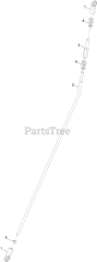 Toro 39514 - Toro 24" Stand-On Aerator (SN: 415300000 - 416399999) LH Motion Control Linkage Assembly