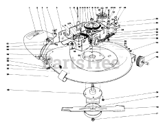 Toro 56044 - Toro 25" Premium Keylectric Rear-Engine Riding Mower (SN: 007000001 - 007999999) (1977)