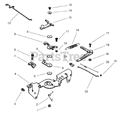 Toro 73471 (518 xi) - Toro Garden Tractor (SN: 000000001 - 000999999) (2000) Group 9-Engine Controls (model 73471 Only)