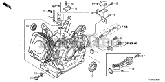 Honda HS1336 I A (SBAJ) - Honda 36" Snow Blower, Made in Japan (SN: SBAJ-5000001 - SBAJ-9999999) CYLINDER
