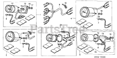 Honda BF130 A2 XA (BZBE) - Honda Marine Engine, Made in Japan (SN: BZBE-1300001 - BZBE-1400000) SPEEDOMETER KIT
