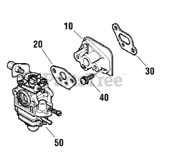 Briggs & Stratton 866089-A - Briggs & Stratton 33cc Brush Cutter (2016) Engine Service Parts - Carburetor (TR01771A)
