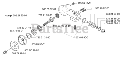 Husqvarna 326 EX - Husqvarna Handheld Edger, E-TECH 2 (2001-03) Gear Head