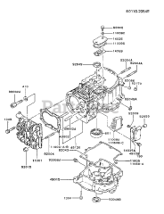 Kawasaki FB460V-BS20 - Kawasaki Engine CYLINDER/CRANKCASE