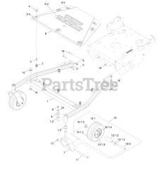 Exmark TTS600GKA523E0 - Exmark 52" Turf Tracer S-Series Walk-Behind Mower, Kawasaki (SN: 402082300 - 404314158) (2018) Main Frame Assembly