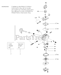 Weed Eater FL - Weed Eater Featherlite String Trimmer, Type 3 Carburetor Assembly (WA224) P/N 530069841