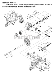 Husqvarna LTH 120 (954140003-A) - Husqvarna Lawn Tractor (1997-01) TRANSMISSION