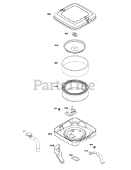 Briggs & Stratton 356447-0629-B5 - Briggs & Stratton Horizontal Engine Air Cleaner Group